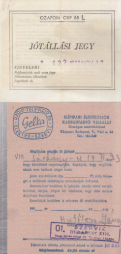 4 db. Reklm az 1960-as vekbl (rdi-, tv- s mszaki cikkek)