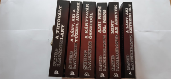 Stieg Larsson David Lagercrantz - Millennium trilgia sorozat I-VI. (A tetovlt lny - A lny, aki a tzzel jtszik - A krtyavr sszedl - Ami nem l meg - Mint az rnyk - A lny, aki ktszer lt)
