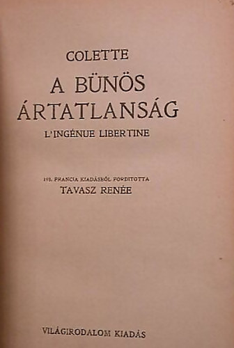 Colette - A b�n�s �rtatlans�g