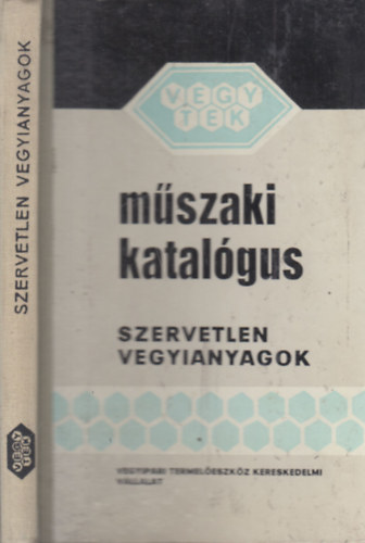 M�szaki katal�gus- Szervetlen vegyianyagok