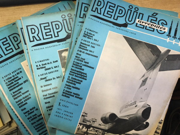 Rep�l�s - A magyar honv�delmi sportsz�vets�g lapja 1971. I-XII. (Teljes �vfolyam, lapsz�monk�nt)