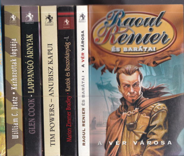 6 db. Valhalla fantasy (A v�r v�rosa + Kardok �s boszork�nys�g + Anubisz kapui + Lappang� �rnyak + K�rhozottak l�gi�ja + Anal�gia 1992. december)