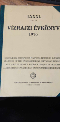 Vízrajzi évkönyv 1976. (LXXI. kötet)