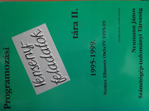 Programoz�si versenyfeladatok t�ra II. (1995-1999)