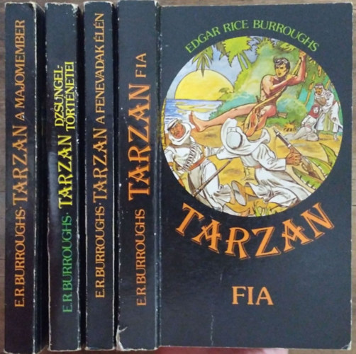 Edgar Rice Burroughs - Tarzan, a majomember + Tarzan dzsungeltrtnetei + Tarzan a fenevadak ln + Tarzan fia (4 ktet)