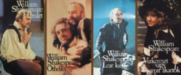 William Shakespeare - 4 db Shakespeare mű (BBC) : Hamlet / Othello / Lear király / Vízkereszt vagy amit akartok