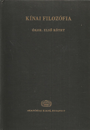 K�nai filoz�fia - �kor (I. k�tet)