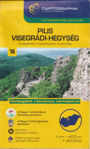 Pilis Visegrdi-hegysg turistatrkp 1:40 000 (Cartographia turistatrkp-sorozat 16.) - Dobogk rszletes trkpvel