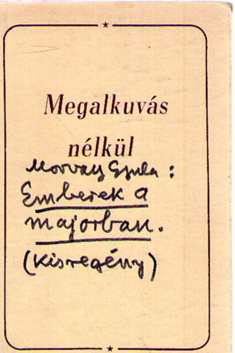Megalkuv�s n�lk�l