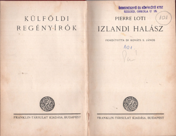 Pierre Loti - Izlandi halsz