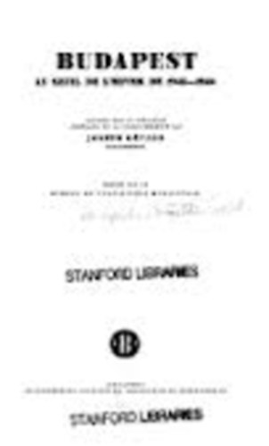 Kővágó Joseph - Budapest (au seuil l'hiver de 1945-1946)