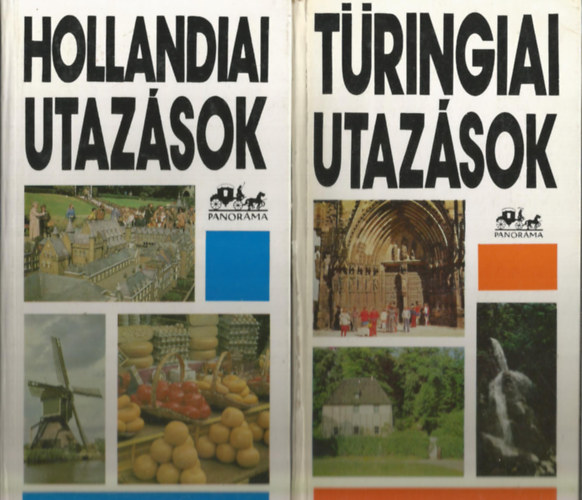 2 db Panoráma könyv, Hollandiai utazások, Türingiai utazások