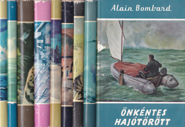 Vil�gj�r�k sorozat k�tetei 10 db.:�nk�ntes haj�t�r�tt +Vad�szoka tenger m�ly�n +Szimb�t hallgatom +Bibliai f�ldeken +Sivatag �s tenger k�z�tt+Jap�n a kakas �v�ben+Jagu�rorsz�gban+A Tahiti-Nui els� exped�ci�ja+�ce�nia n�pei