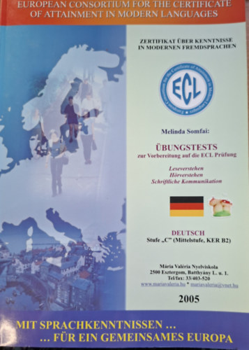 Somfai Melinda - ECL bungstests Deutsch - Stufe C