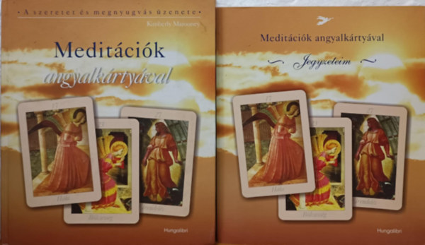 Meditcik angyalkrtyval knyv+jegyzeteim