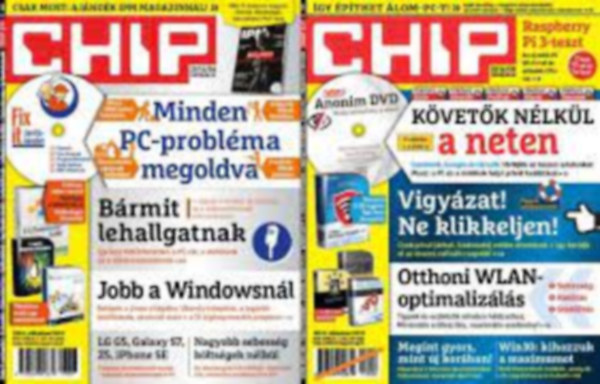 Harangoz Csongor - Chip magazin XXVI. vfolyam szrvnyszmok (7 db) - XXVI/1 + XXVI/2 + XXVI/3. + XXVI/4 + XXVI/8 + XXVI/9 + XXVI/10