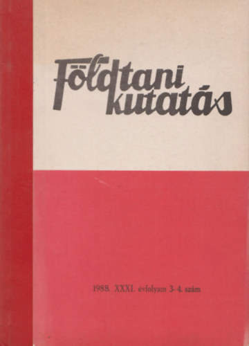 Fldtani kutats 1988. XXXI. vfolyam 3-4. szm