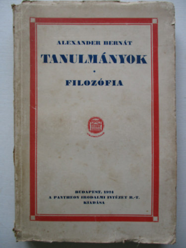 Alexander Bern�t - Tanulm�nyok - Filoz�fia
