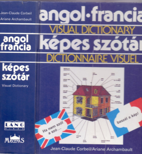 Jean-Claude Corbeil - Ariane Archambault - Angol-francia kpes sztr - Visual Dictionary/Dictionnaire Visuel (Ha nem szl a sz...beszl a kp!)