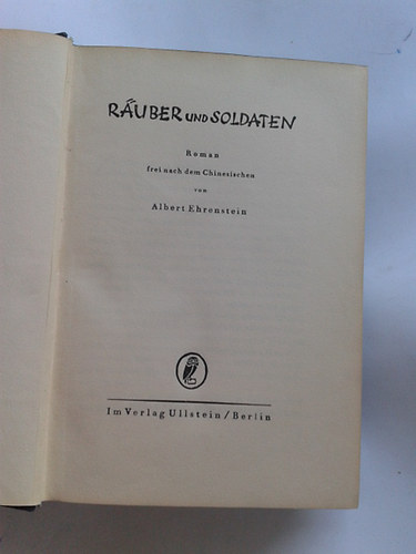 Ehrenstein Albert - Rauber und Soldaten