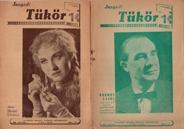 Ldi Ferenc - Szegedi Tkr ( 2 db egytt ) 1959. VI. vfolyam 1.  szm s  1958. V. vfolyam  2. szm