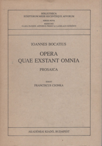Io�annes Bocatius - Opera quae exstant omnia prosaica