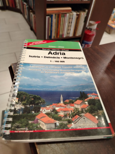 Adria autatlasz Isztria-Dalmcia-Montenegr 1:160 000