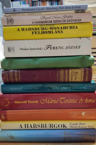 12 db magyar t�rt�nelem, Hasburg-Monarchia (c�mek a term�klapon, saj�t fot�)