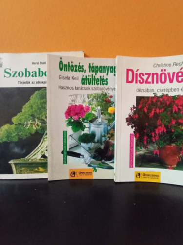 Gisela Keil, Horst Stahl Christine Recht - 3 db. növényekkel foglalkozó kiadvány: Szobabonsai - Törpefák az ablakpárkányon, Öntözés, tápanyagpótlás, átültetés, Dísznövények dézsában, cserépben és ládában