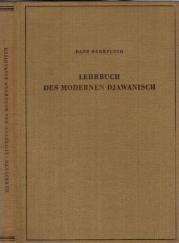 Hans Herrfurth - Lehrbuch des modernen djawanisch (Modern j�vai nyelvk�nyv)