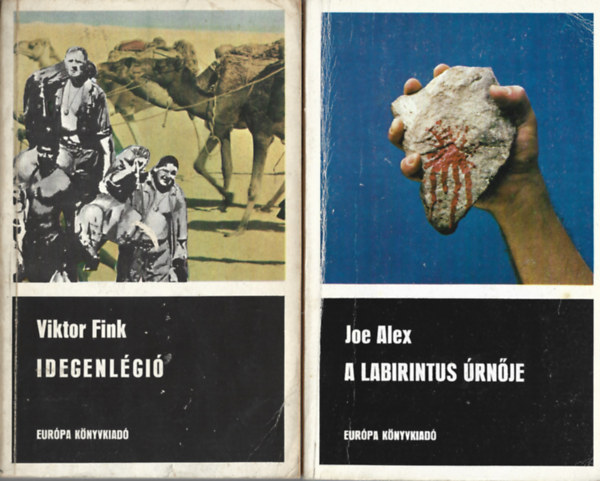 2 db knyv, Viktor Fink: Idegenlgi, Joe Alex: A laborintus rnje