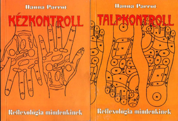 Hanna Parrot - 2 db reflexol�gia k�nyv: K�zkontroll + Talpkontroll