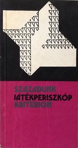 Kriterion Kiad� - J�t�kperiszk�p (kult�raford�t�si k�s�rletek)