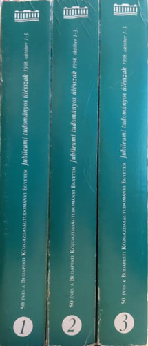 Temesi Jzsef  (szerk.) - Jubileumi tudomnyos lsszak 1-3.