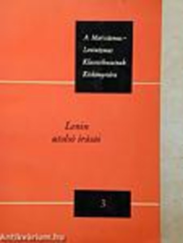 Lenin - Lenin utolsó írásai