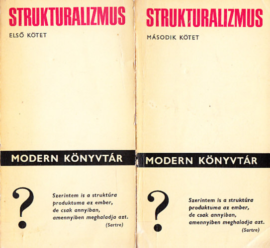 Hankiss Elemr  (szerk.) - Strukturalizmus I-II. (Modern knyvtr)