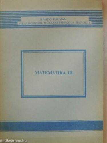 Br Imre - Matematika III.