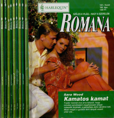 Dr. T�gl�sy Imre  (f�szerkeszt�) - 10 db Romana magazin: (161.-170. lapsz�mig, 1998/04-1998/08 10 db., lapsz�monk�nt)