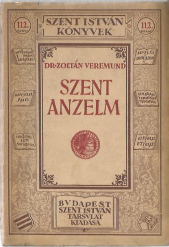 Dr. Zoltán Veremund (Szerző) - Szent Anzelm