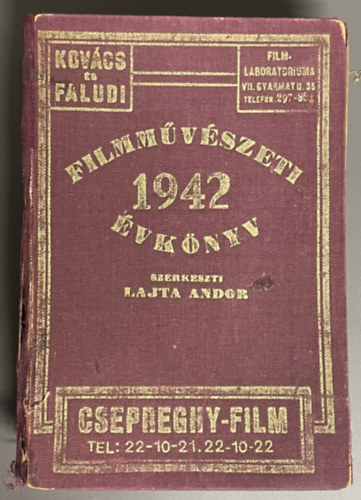 Lajta Ador (szek) - Filmművészeti évkönyv 1942