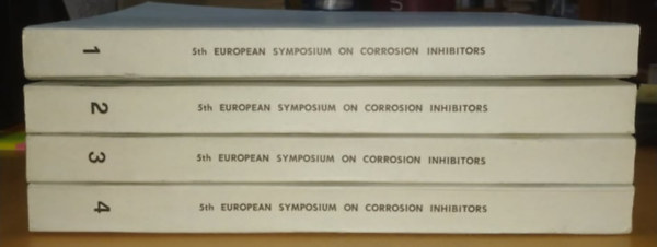 5th European Symposium on Corrosion Inhibitors - 107th Manifestation of the European Federation of Corrosion - Ferrara (Italy) 15th-19th September 1980