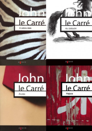 John le Carr� - 4 db John le Carr� k�mreg�ny:  �rul�s + Hajsza + Az �ld�z�tt + A zebra dala