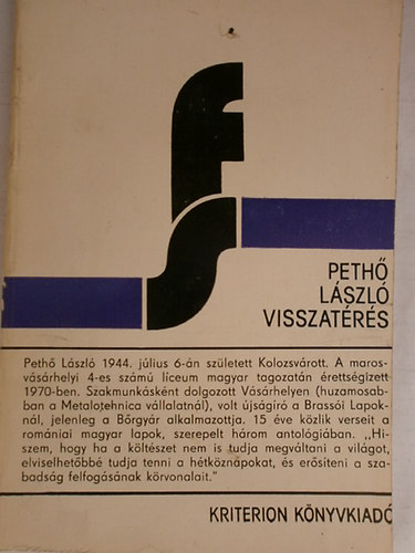Pethő László - Visszatérés