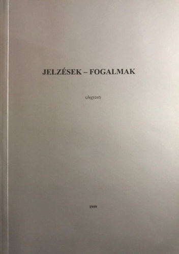 Pl Endre - Jelzsek-fogalmak (jegyzet)