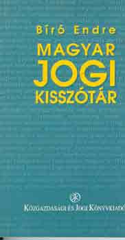 B�r� Endre - Magyar jogi kissz�t�r