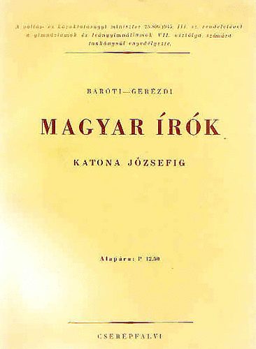 Bar�ti-Ger�zdi - Magyar �r�k Katona J�zsefig