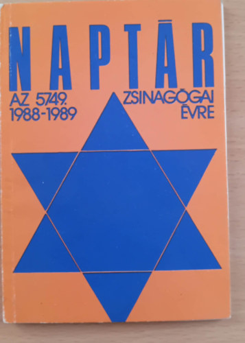 Napt�r Az 5749. Zsinag�gai �vre 1988-1989