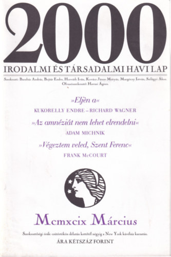 Bojtár Endre - 2000 Irodalmi és Társadalmi Havi Lap - 1999. Március
