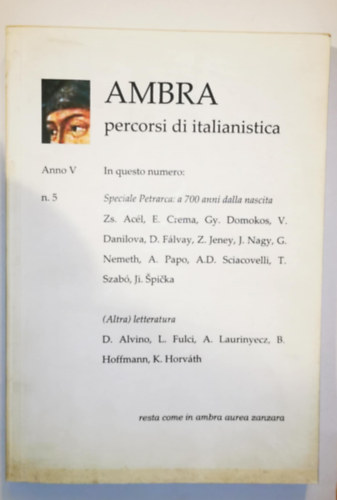 AMBRA percorsi di italianistica - Anno V.