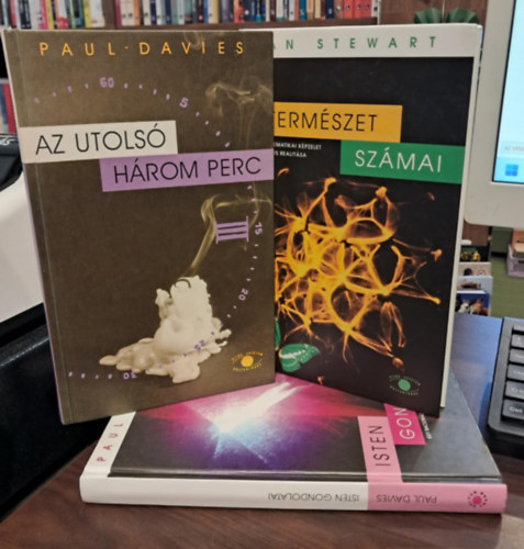 Paul Davies Ian Stewart - 3 ktet a Vilg-Egyetem sorozatbl, KNYVMENT AJNLAt: A termszet szmai+Az utols hrom perc+Isten gondolatai